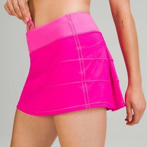 Lululemon Pace Rival Skirt Regular * Pow Pink bright pink Size 6 Sz 6 Barbie